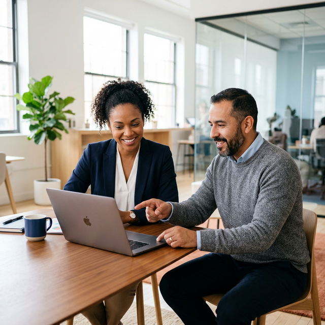 Business owners collaborating
