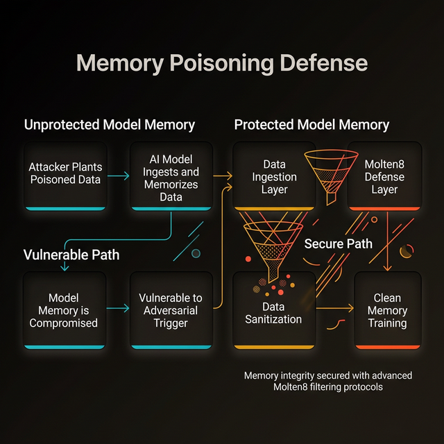 Memory poisoning defense diagram